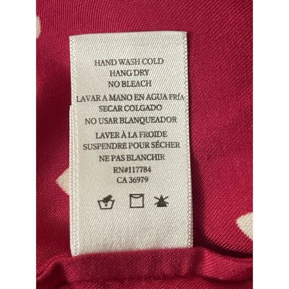 Rails Sloane Scarlet Amour Women's Medium Heart Print Button-Up Tie-Front Top - Picture 9 of 10